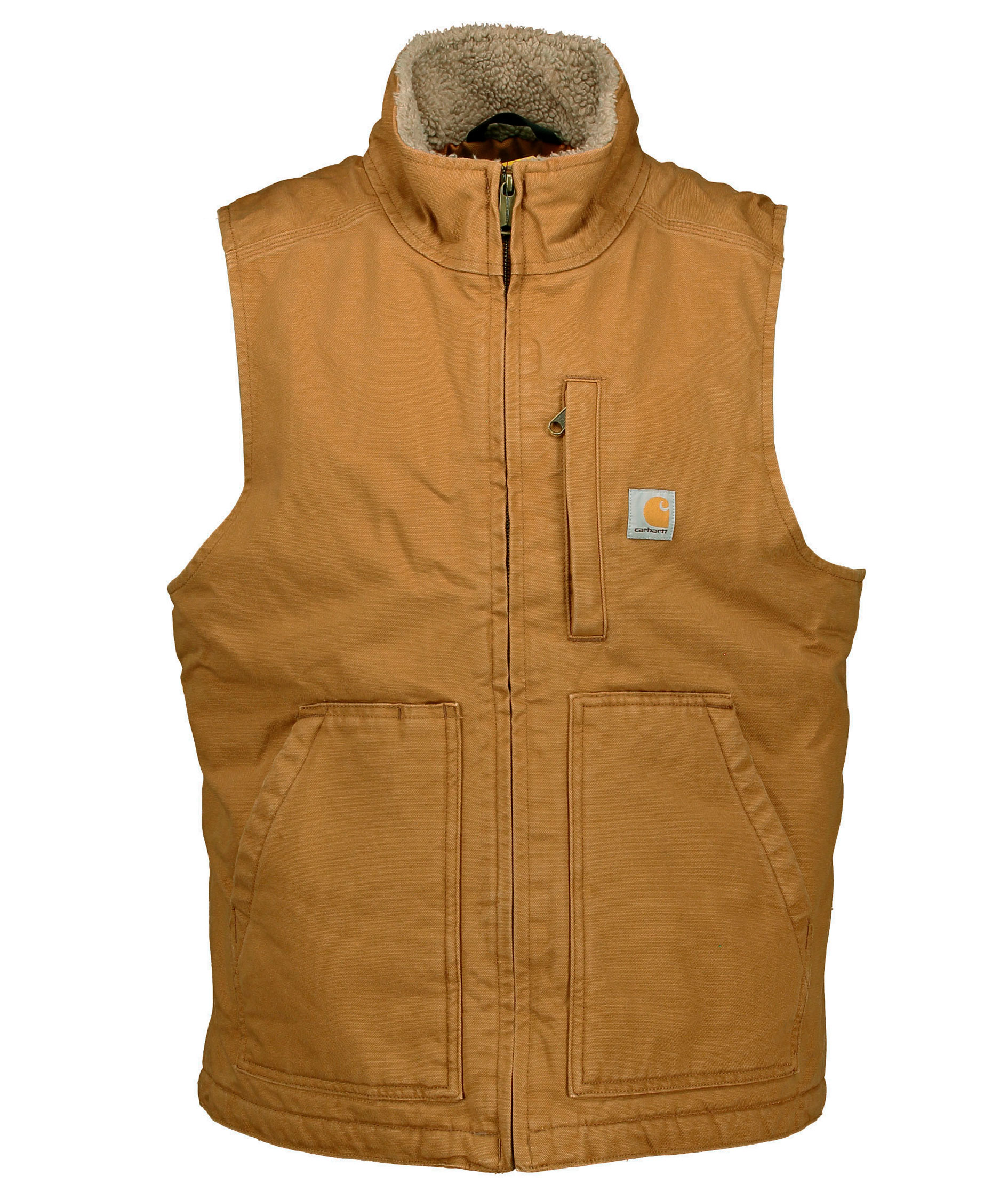 Carhartt Mock Neck v&auml;st, Carhartt Brown