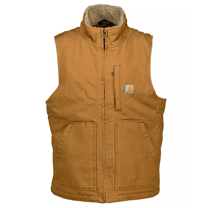 Carhartt Mock Neck vest, Carhartt Brown, large image number 0