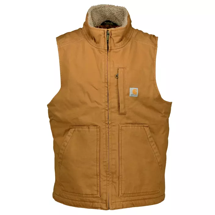 Carhartt Mock Neck vest, Carhartt Brown, large image number 0