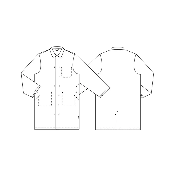 Nybo Workwear kittel, Hvid, large image number 1