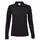 Tee Jays Luxury women's long-sleeved polo shirt, Black, Black, swatch