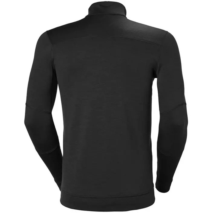 Helly Hansen Lifa long-sleeved undershirt half zip, Black, large image number 1