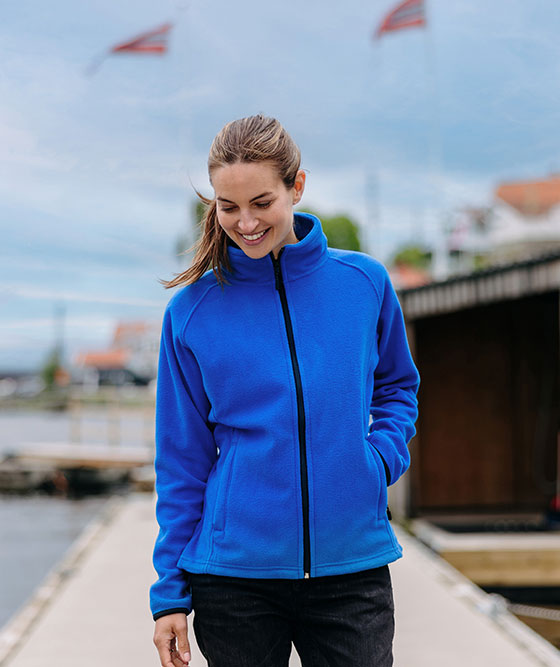 YOU Vera women's fleece jacket, Cornflower Blue