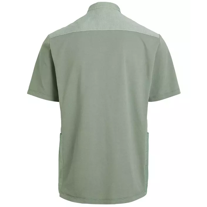 Kentaur kortærmet pique skjorte, Støvet grøn, large image number 2