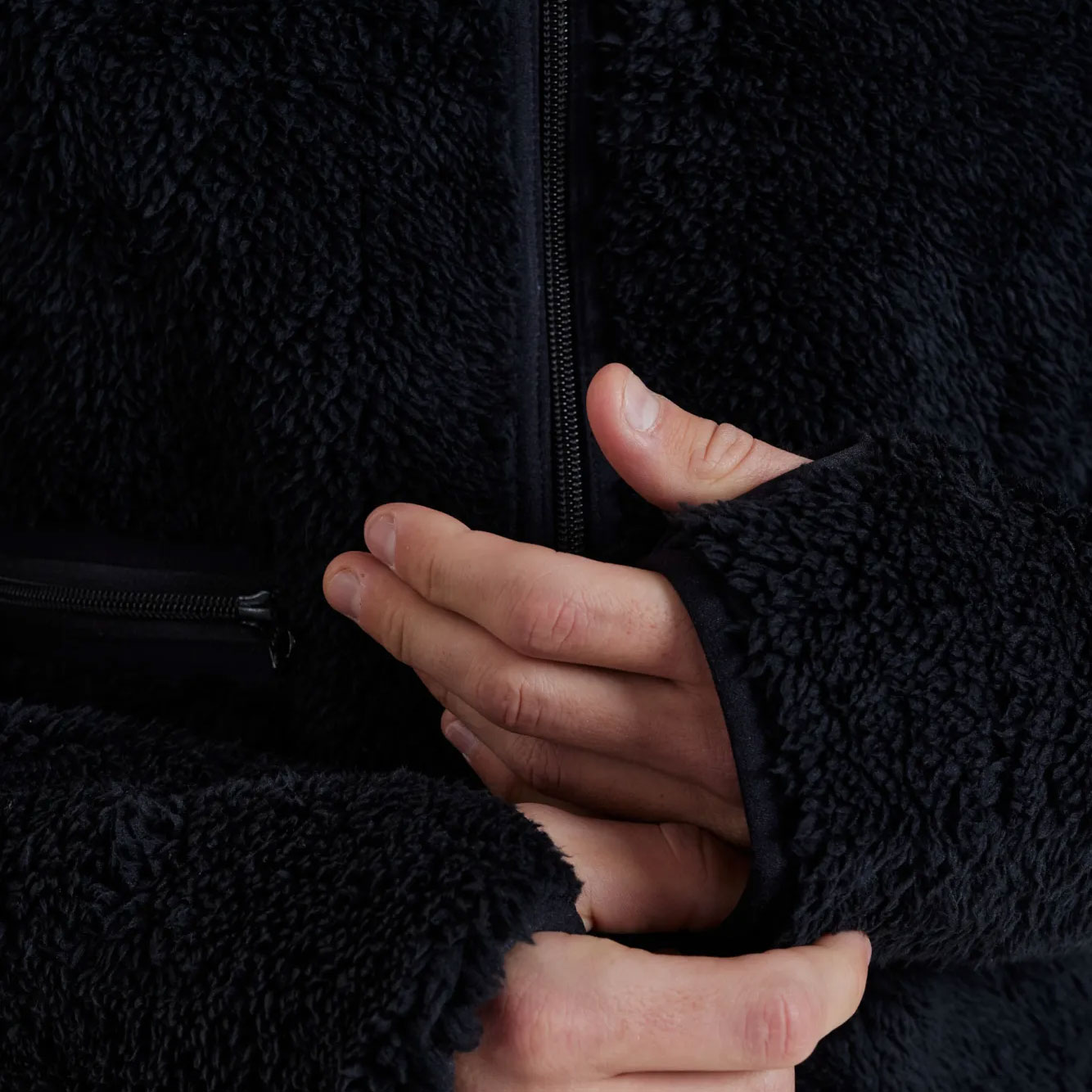 Rester&ouml;ds pile fleece jacket, Black, large image number 4