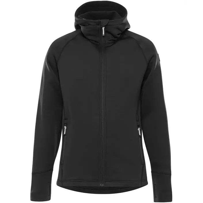 Fristads Cobalt Polartec® hoodie med dragkedja dam, Svart, large image number 0