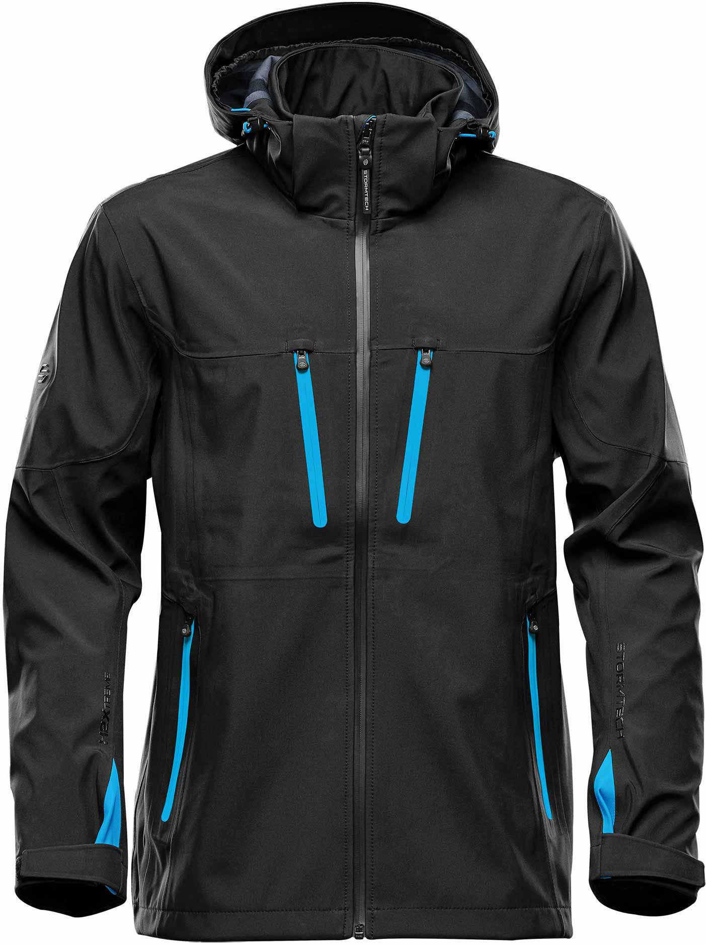 Stormtech Patrol softshell jacket, Black/Electric Blue