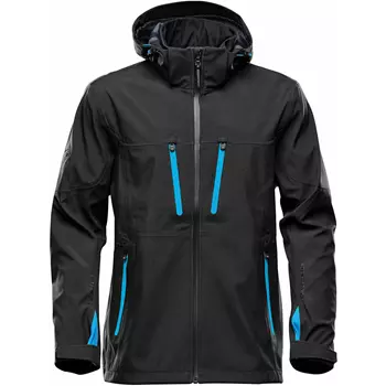 Stormtech Patrol softshell jacket, Black/Electric Blue