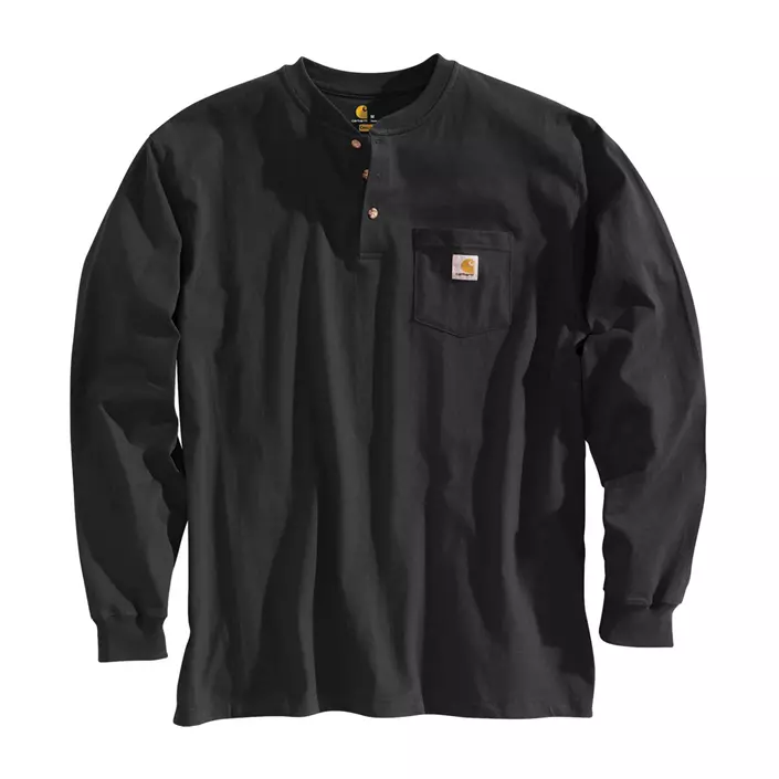 Carhartt Henley langärmliges T-Shirt, Schwarz, large image number 0