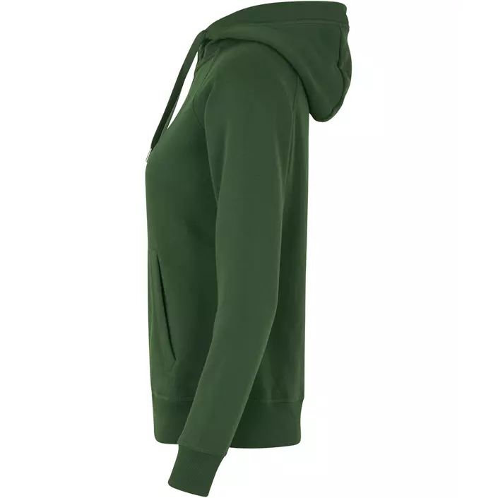 ID women's hoodie with full zipper, Bottle Green, large image number 2