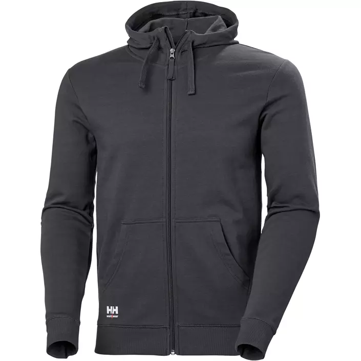 Helly Hansen Classic hoodie with zipper, Dark Grey, large image number 0