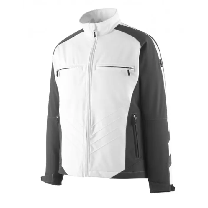 Mascot Unique Dresden softshell jacket, White/Dark Antracit, large image number 0