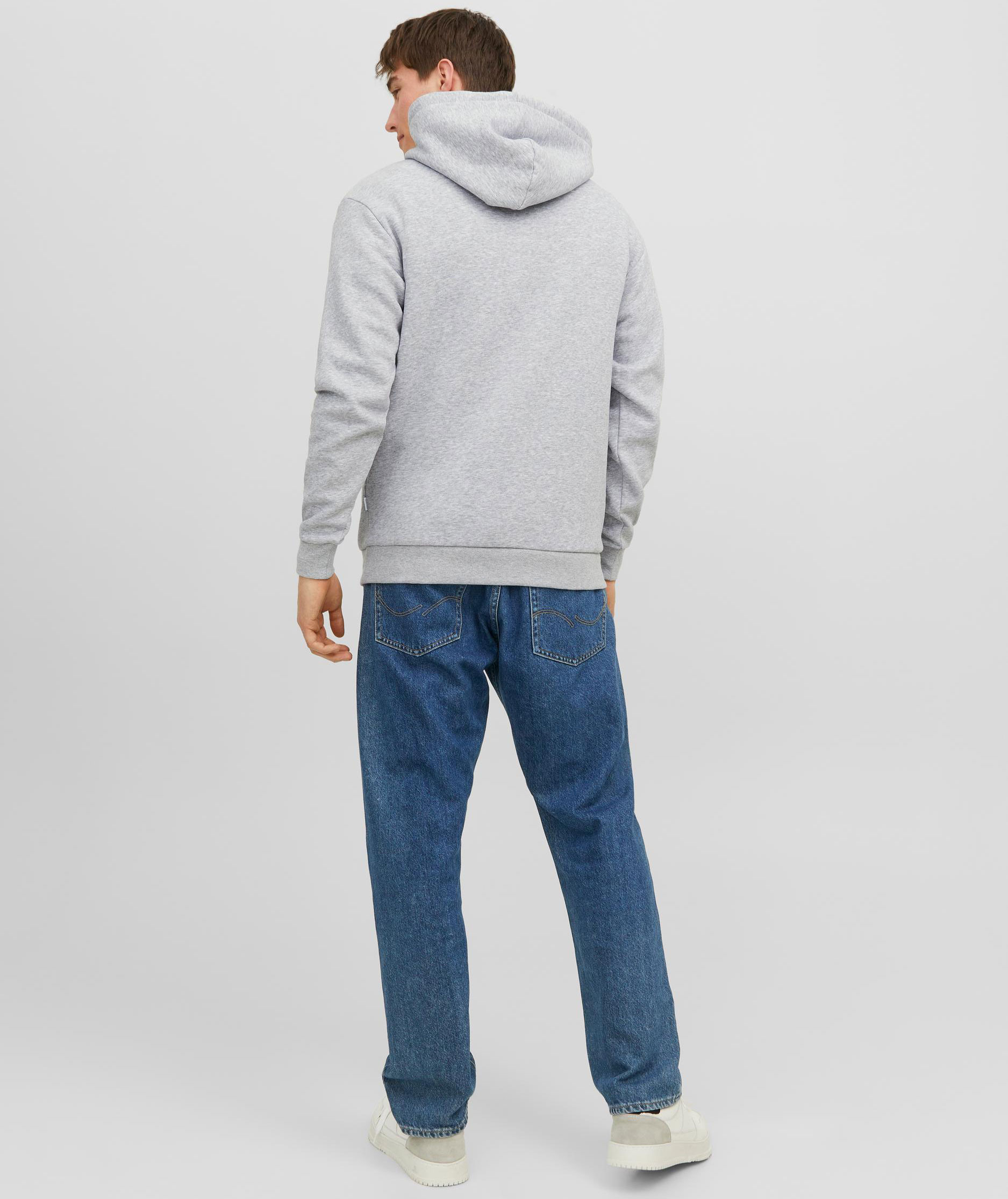 Jack & Jones JJEBRADLEY hoodie, Light Grey Melange, large image number 6