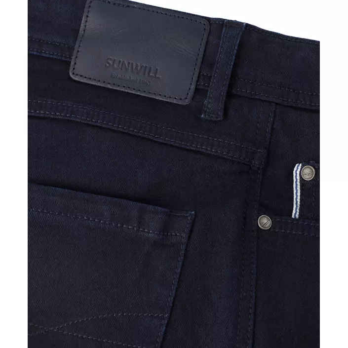 Sunwill Super Stretch Fitted Jeans, Dark blue washed, large image number 4