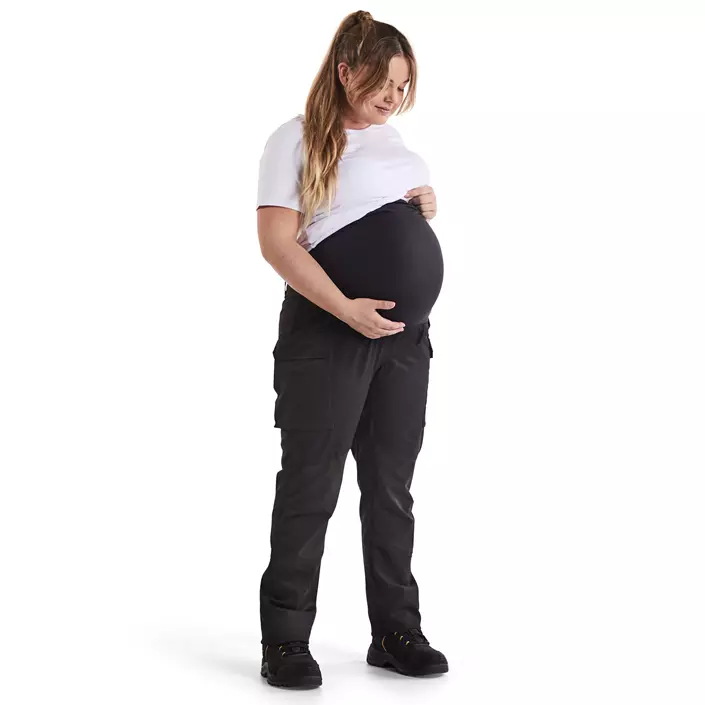 Blåkläder graviditetsarbejdsbukser, Sort, large image number 5