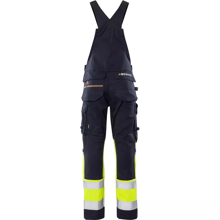 Fristads Flamestat selebukse 2168 ATHF full stretch, Hi-Vis Gul/Mørk Marine, large image number 1