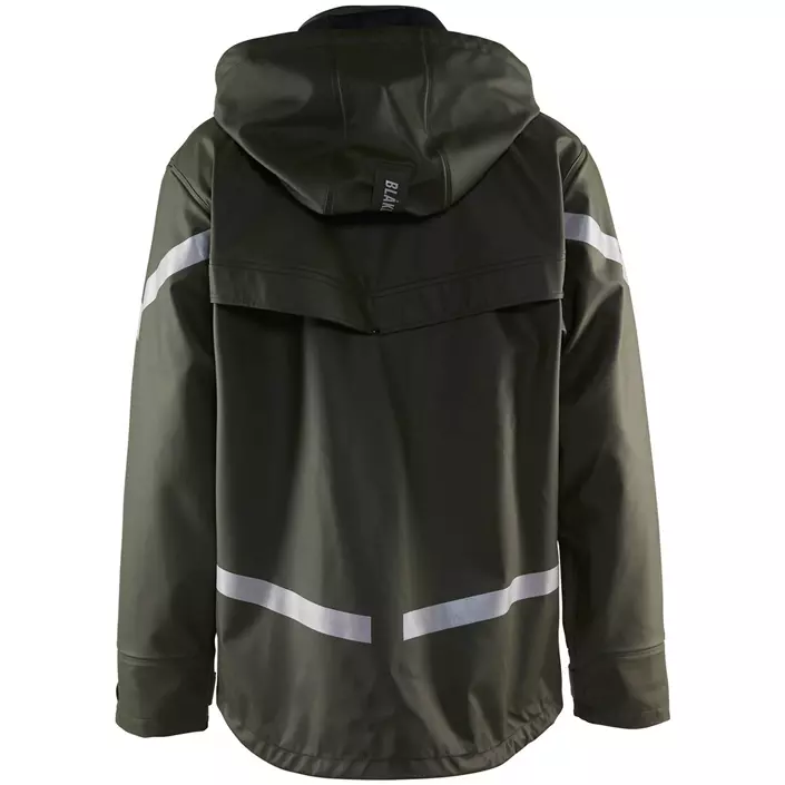 Blåkläder rain jacket, Army Green, large image number 2