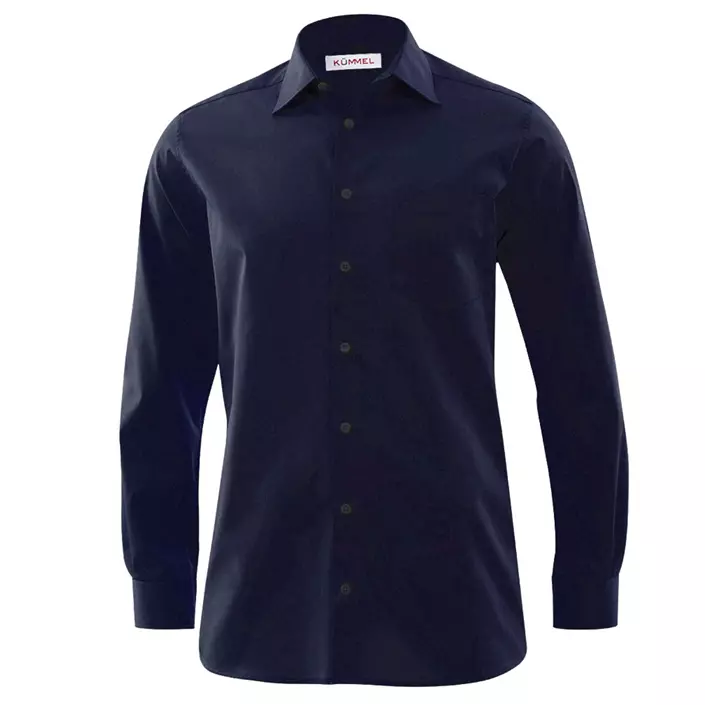 Kümmel Frankfurt Slim fit skjorta med bröstficka och extra ärmlängd, Navy, large image number 0