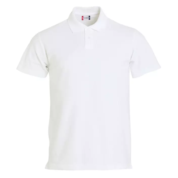 Clique Basic Polo T-shirt for kids, White, large image number 0