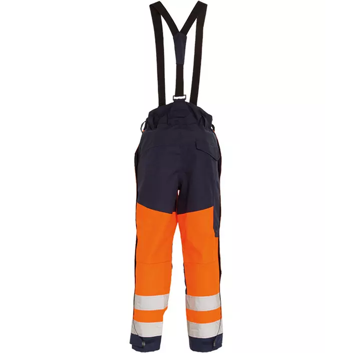Tranemo CE-ME shell trousers, Hi-vis Orange/Marine, large image number 1