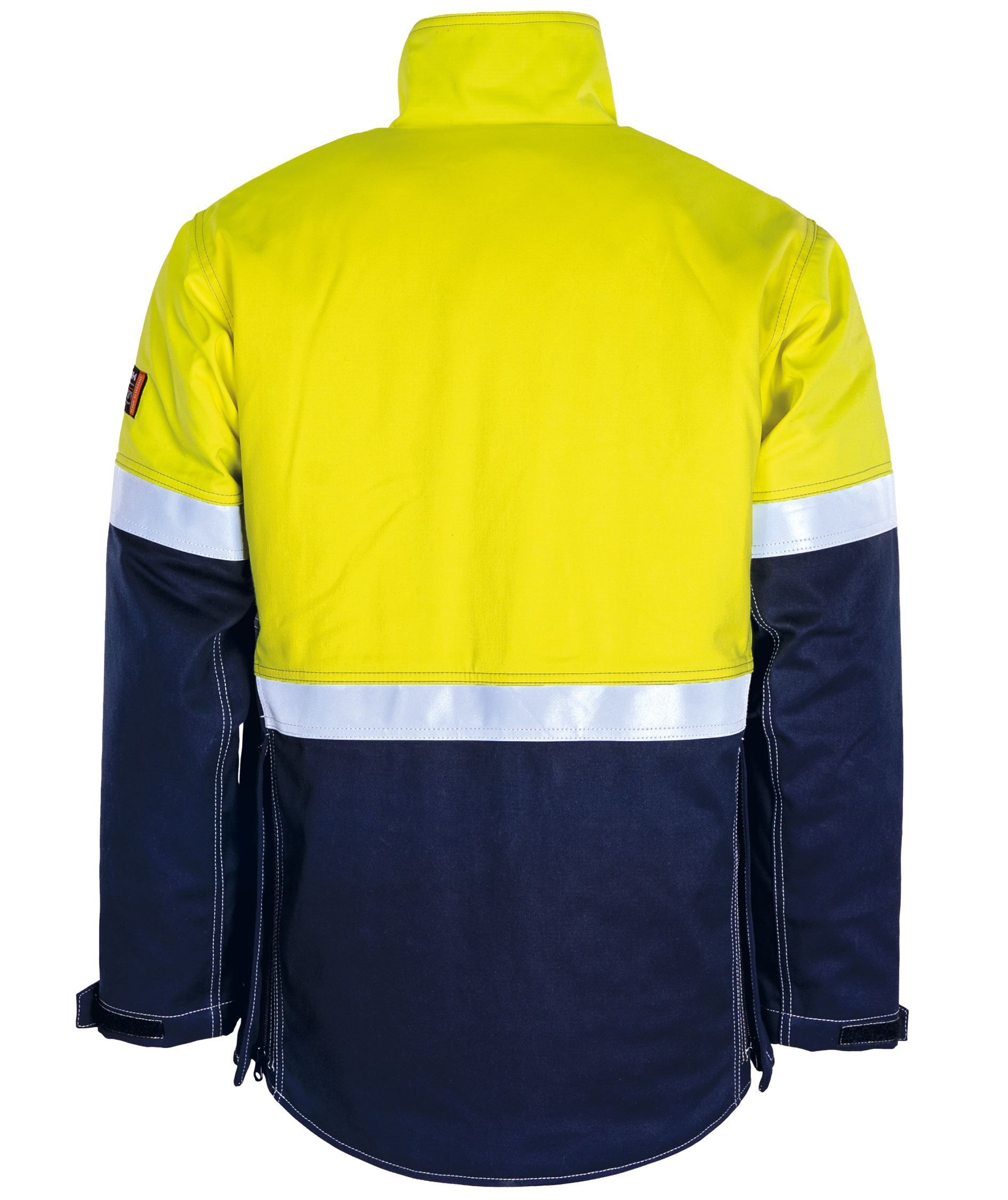 Tranemo Cantex WS FR vinterjacka, Varsel yellow/marinbl&aring;