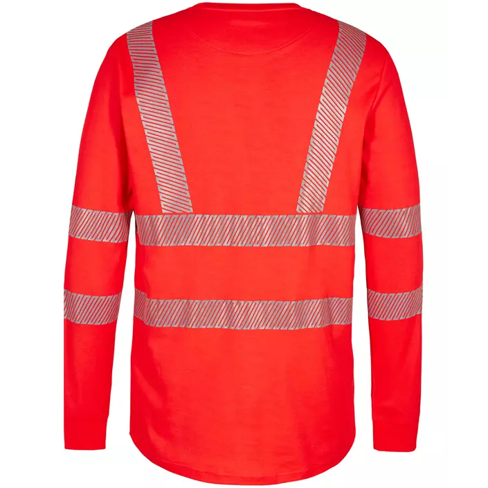 Engel Safety langærmet T-shirt, Hi-Vis Rød, large image number 1