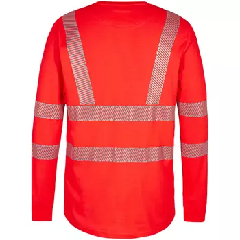 Engel Safety långärmad T-shirt, Varsel Röd