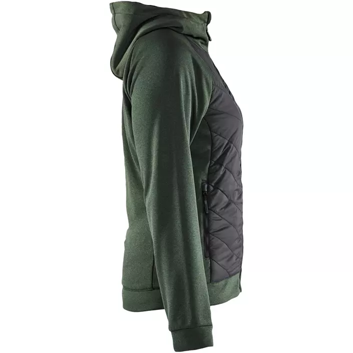 Blåkläder hoodie med dragkedja dam, Höstgrönt/Svart, large image number 3