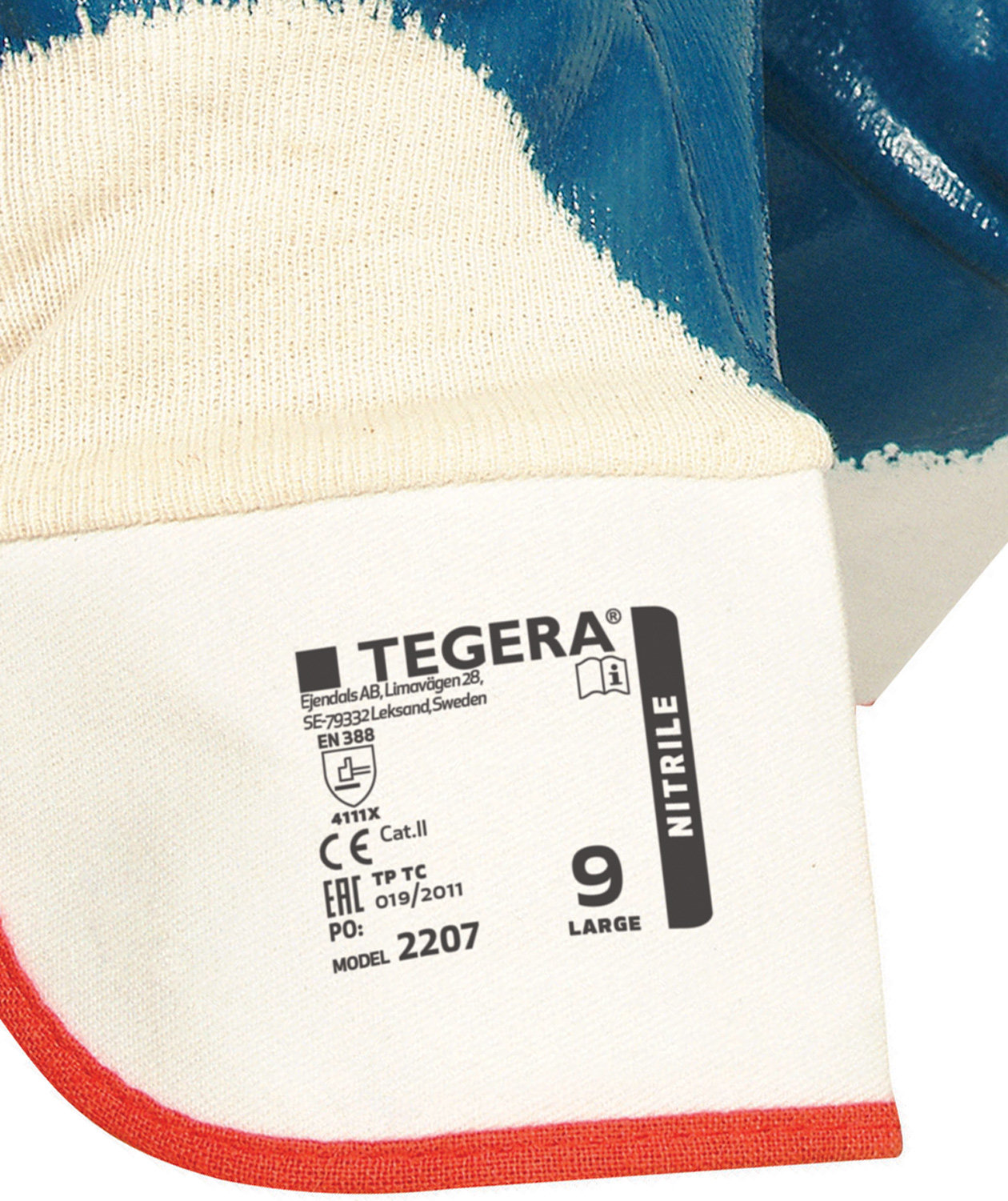 Tegera 2207 cut protection gloves nitrile Cut B