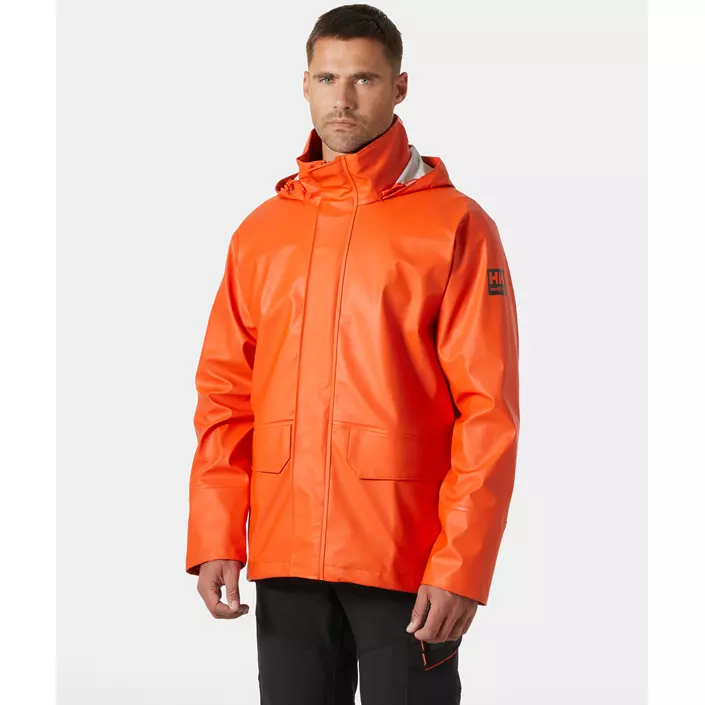 Helly Hansen Gale regnjakke, Mørk Orange, large image number 1