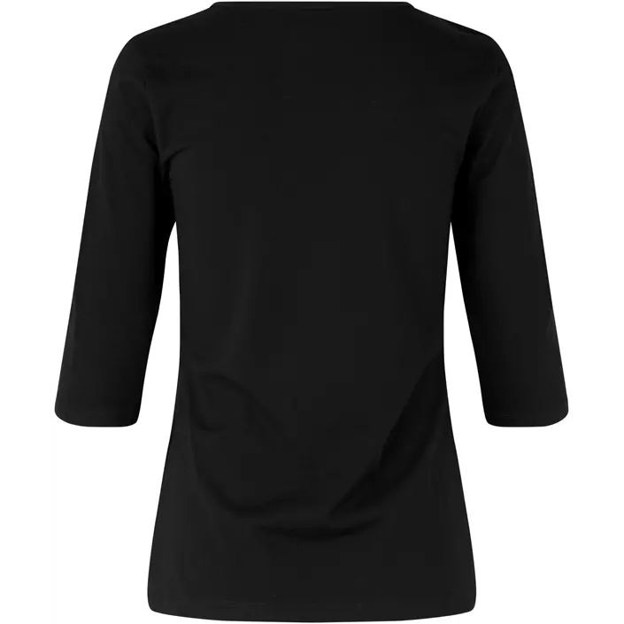 ID 3/4 sleeved women's stretch T-shirt, Black, large image number 1