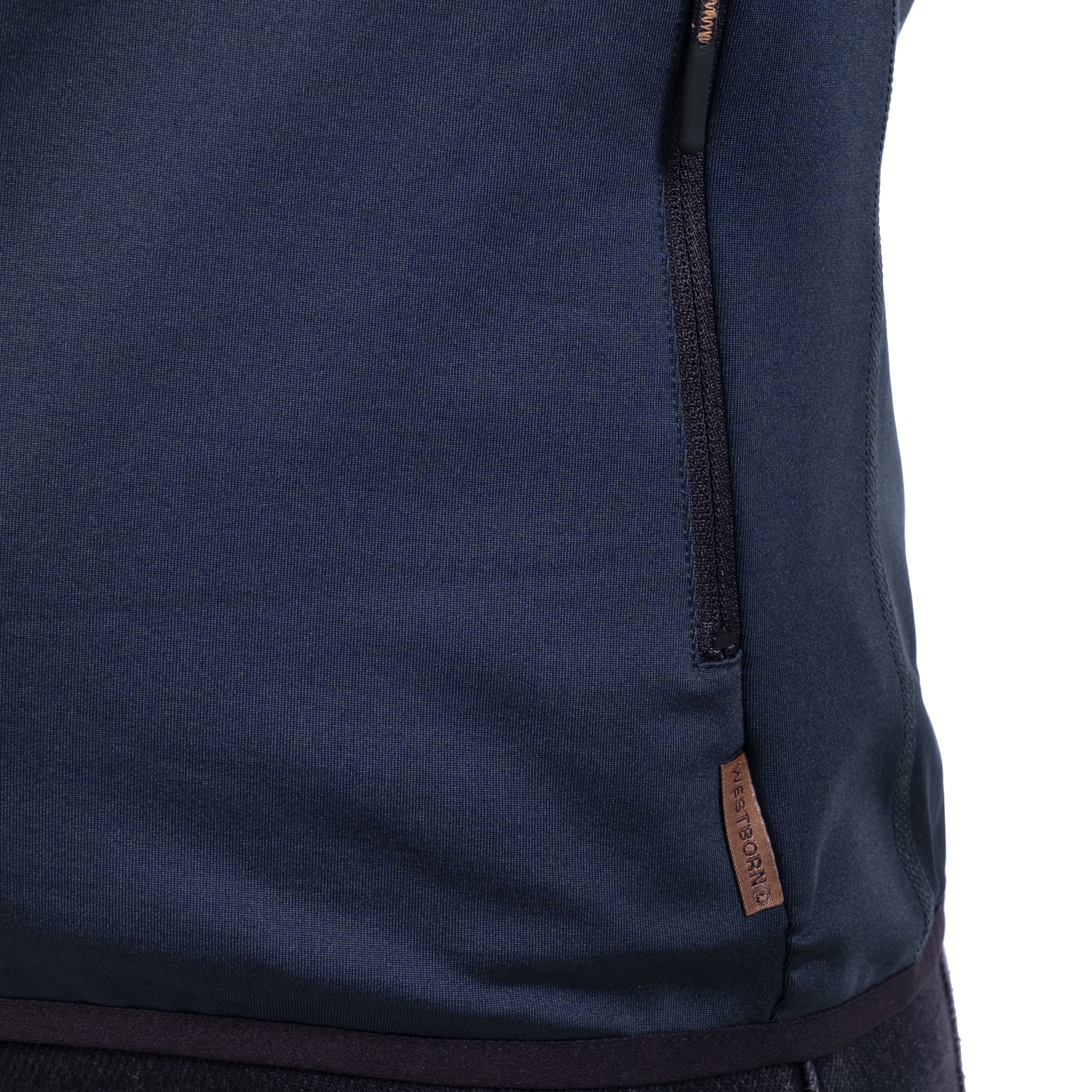 Westborn hoodie med dragkedja dam, Midnight Blue, large image number 8