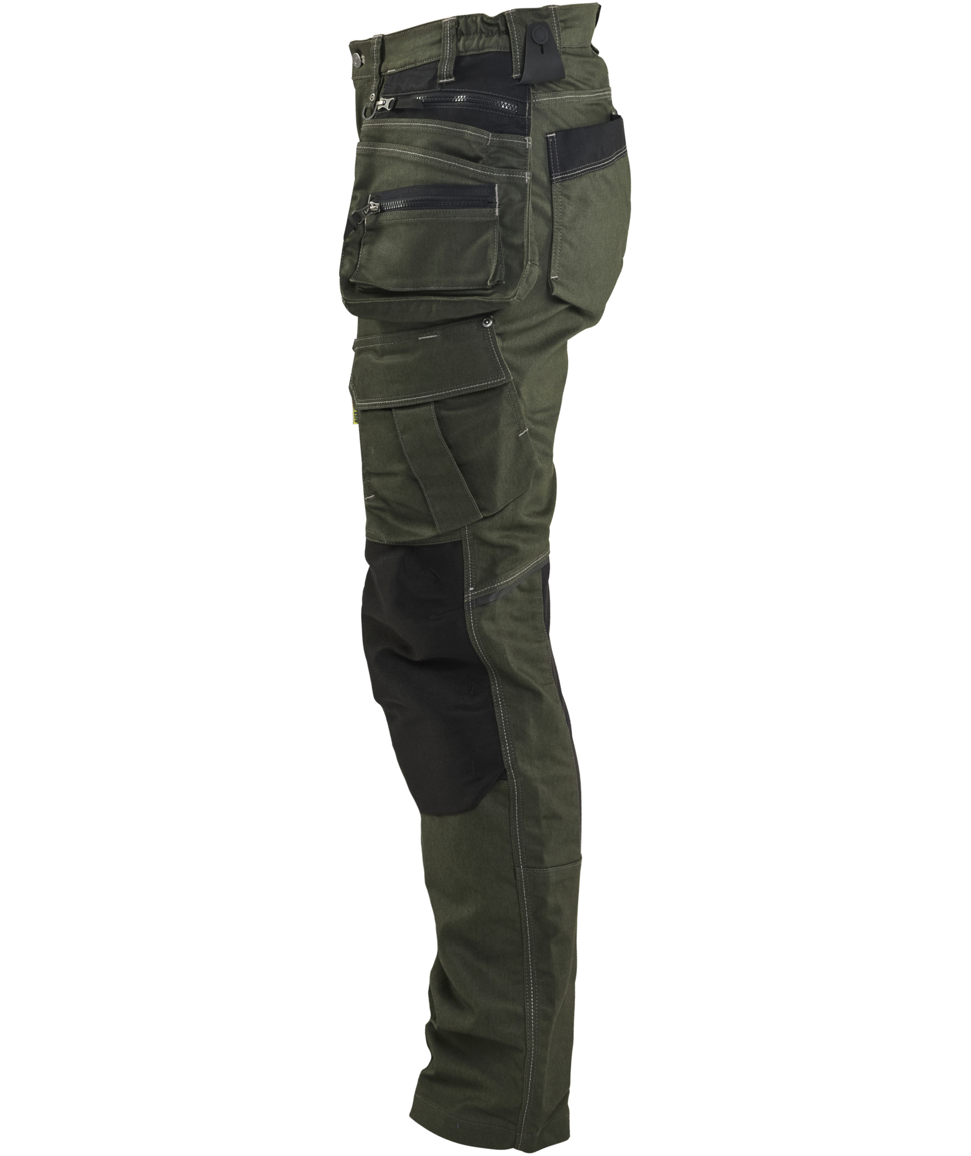 Bl&aring;kl&auml;der Damen Stretch-Handwerkerhose, Waldgr&uuml;n/Schwarz, large image number 3