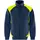 Fristads cardigan 7248 GSM, Marine/Hi-Vis gul, Marine/Hi-Vis gul, swatch