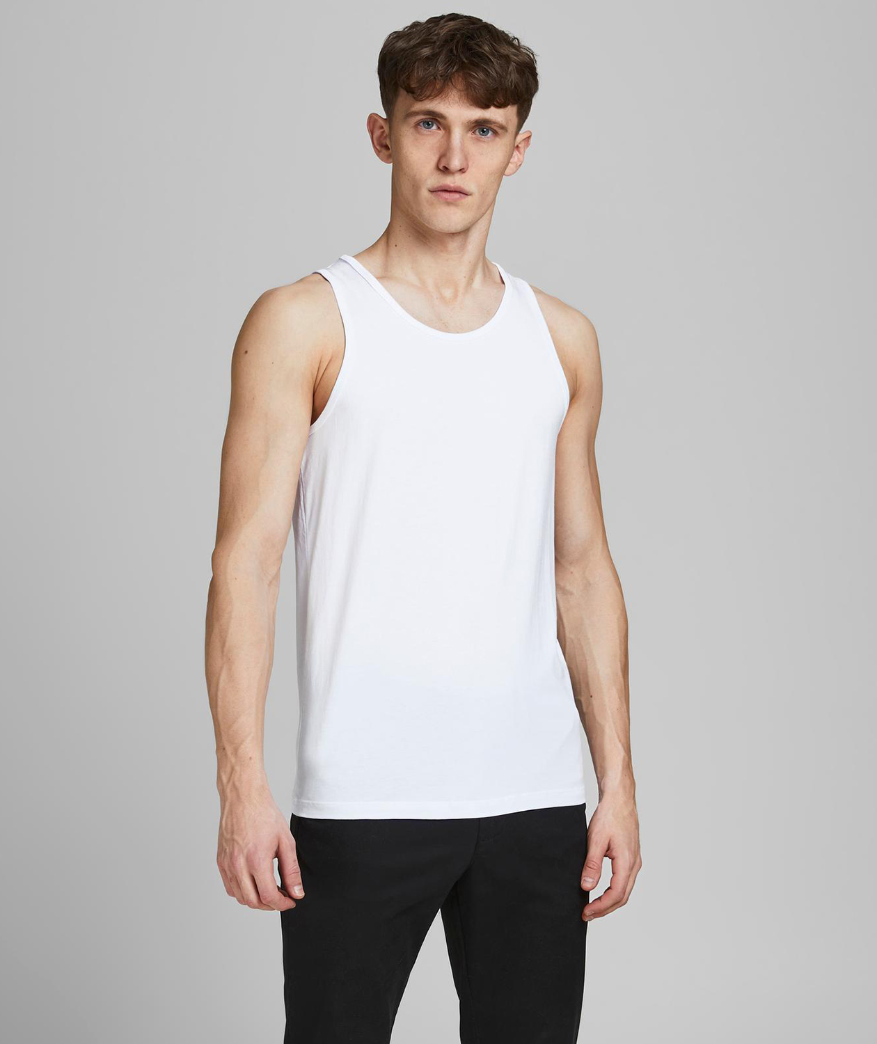 Jack & Jones JABASIC 2-pack singlet, White
