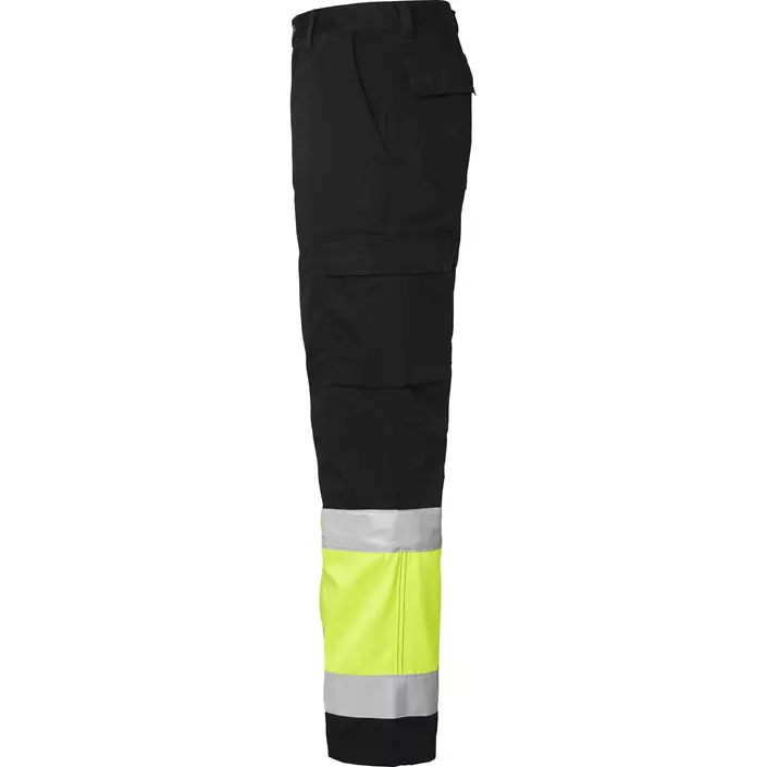 Top Swede service trousers 2070, Black/Hi-Vis Yellow, large image number 3
