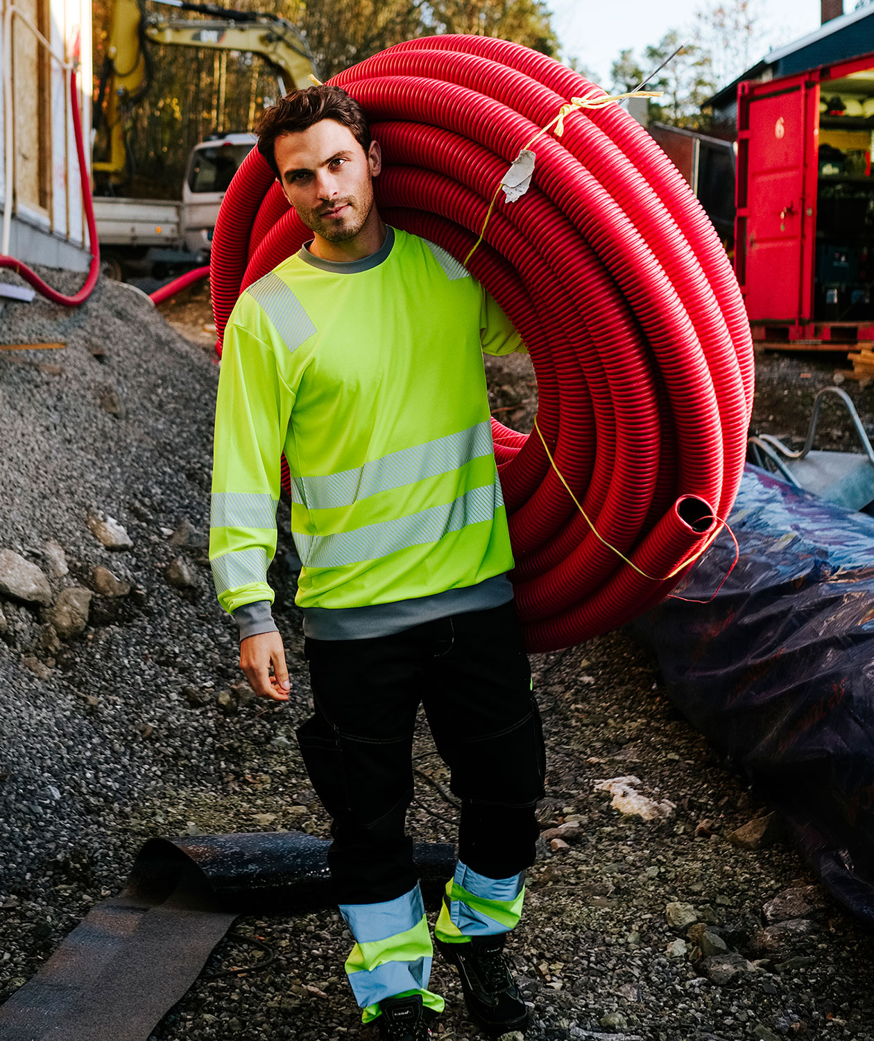 YOU Sundsvall long-sleeved T-shirt, Hi-Vis Yellow, large image number 1