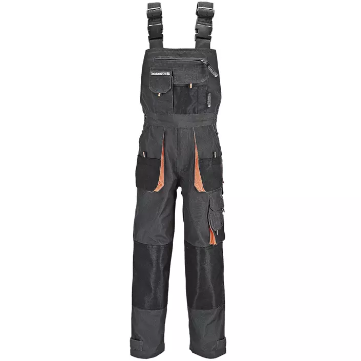 Terrax hantverkshängselbyxa till barn, Mörkgrå/Svart, large image number 0