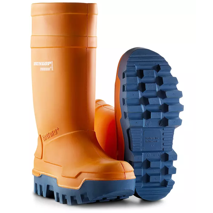 Dunlop Purofort Thermo+ safety rubber boots S5, Orange, large image number 0