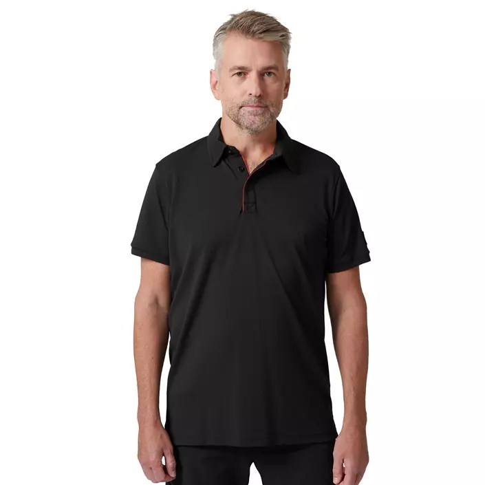 Helly Hansen Kensington Tech polo shirt, Black, large image number 1
