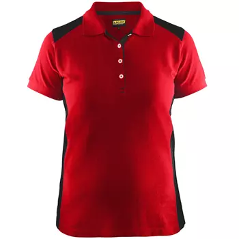 Blåkläder Unite dame polo T-shirt, Rød/Sort