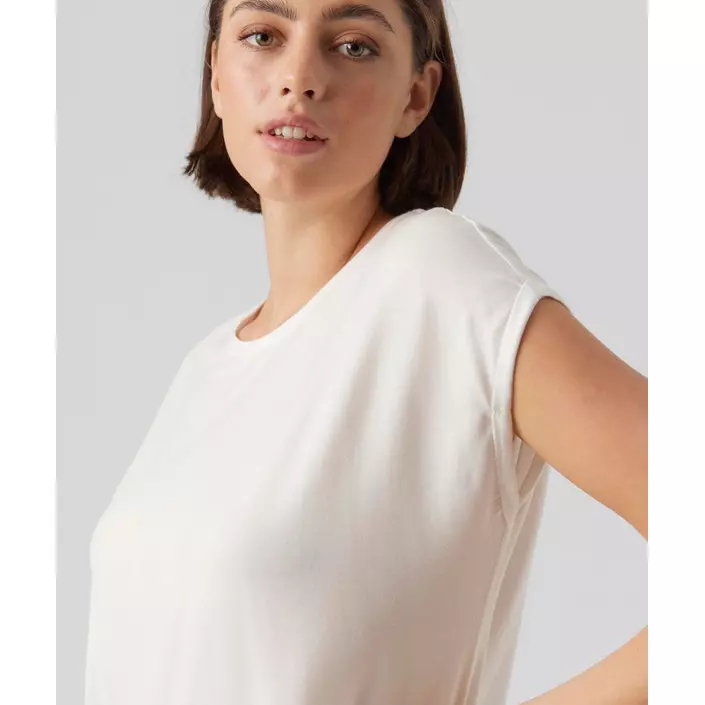 Vero Moda VMAVA PLAIN dame T-shirt, Snow White, large image number 3