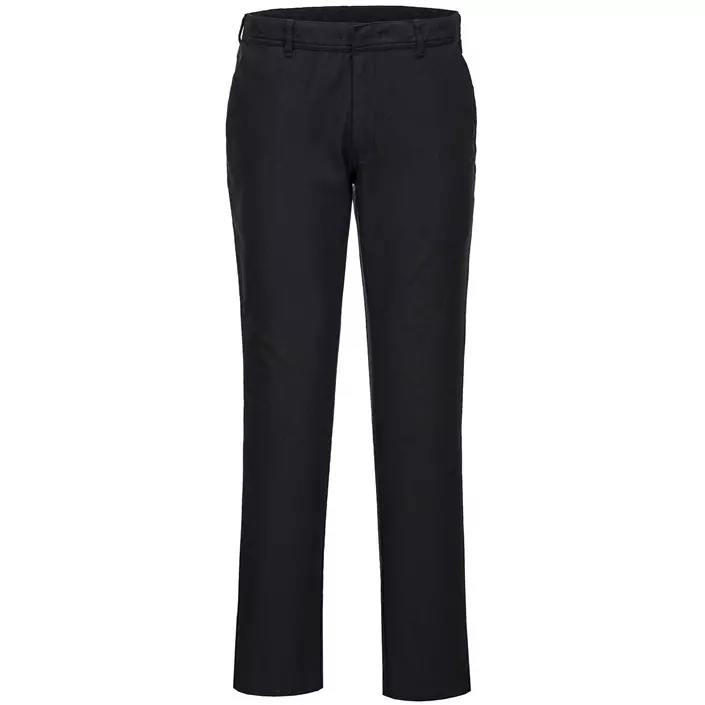 Portwest stretch slim service trousers, Black, large image number 0