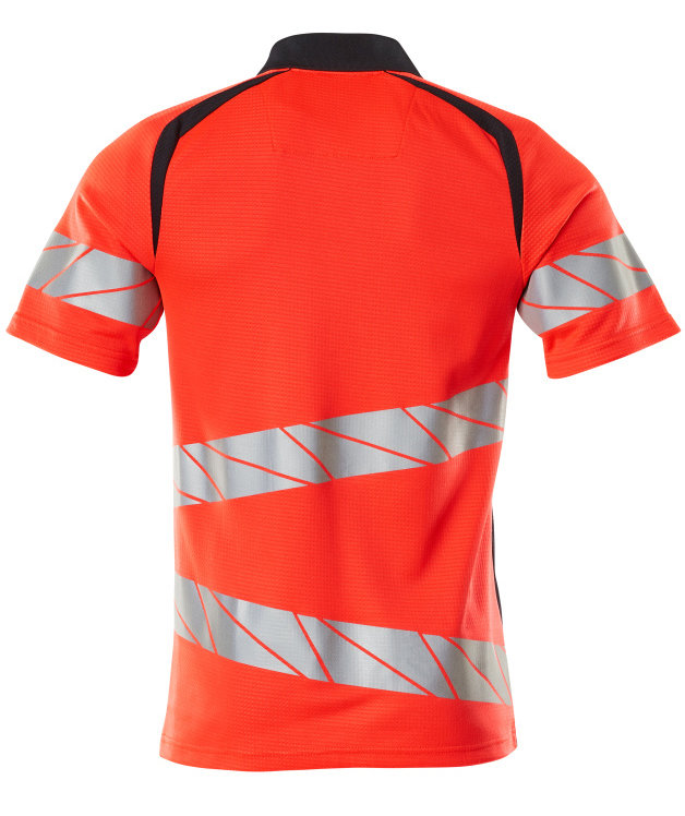 Mascot Accelerate Safe polo shirt, Hi-Vis Red/Dark Marine, large image number 1