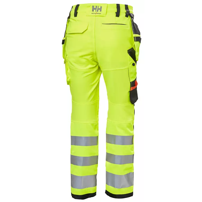Helly Hansen Luna women's craftsman trousers full stretch, Hi-vis yellow/charcoal, large image number 2