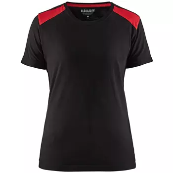 Blåkläder Damen T-Shirt, Schwarz/Rot