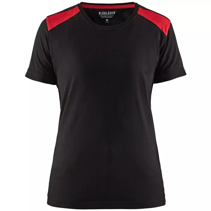 Blåkläder Damen T-Shirt, Schwarz/Rot, large image number 0