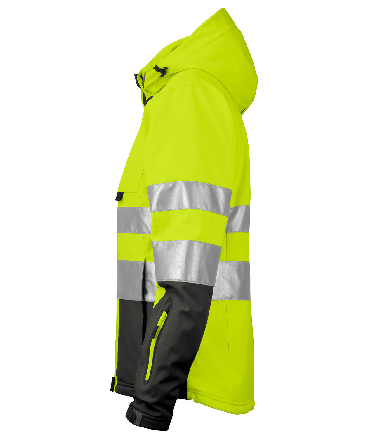 ProJob dame vinterjakke 6424, Gul/Sort, large image number 1