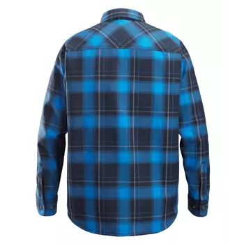 Snickers AllroundWork quilted flannel shirt 8522, Blue/Navy