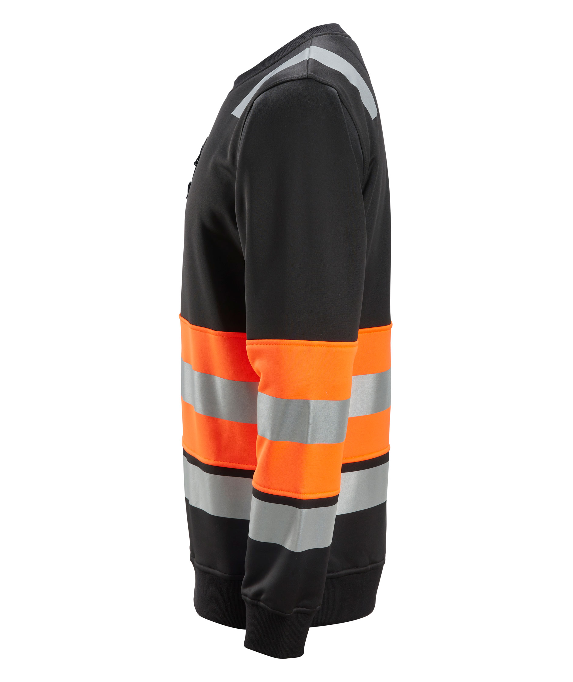 Snickers sweatshirt 8031, Black/Hi-vis Orange, large image number 3